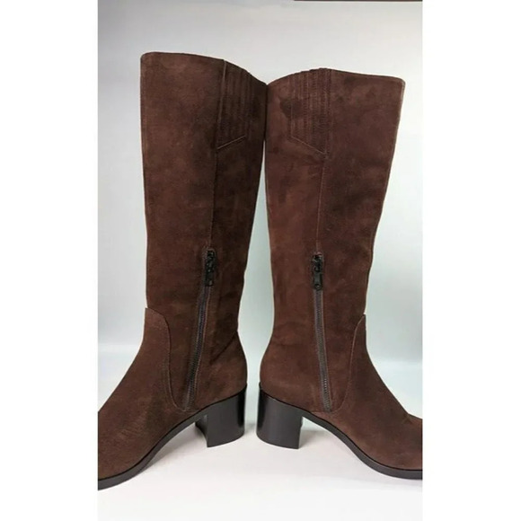 Rag & Bone Women's Hazel Tall Boots Espresso Suede Leather Size 7 (MSRP $650) - Picture 5 of 10